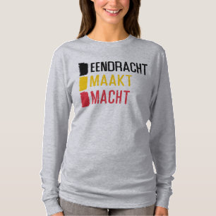 T-shirts Eendracht Maakt Macht Motto Belga, Bélgica