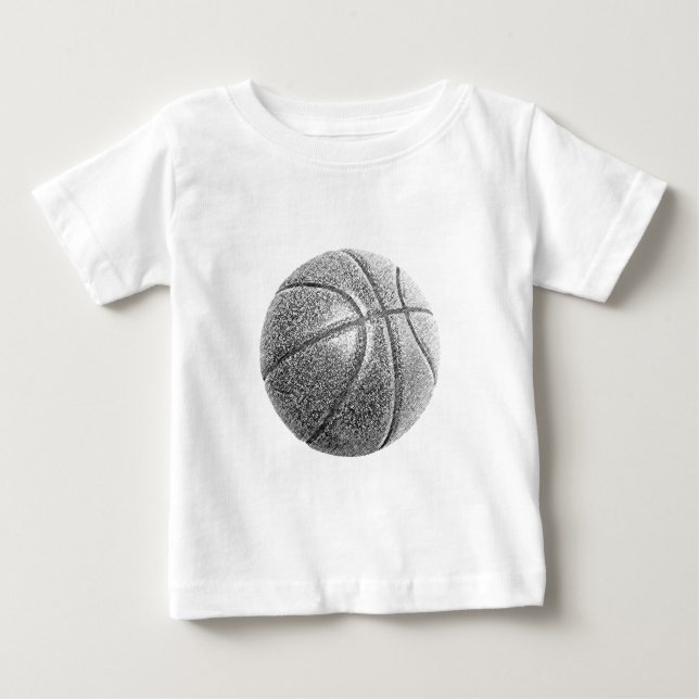 T-shirts Efeito Lápis de Basquete (Frente)