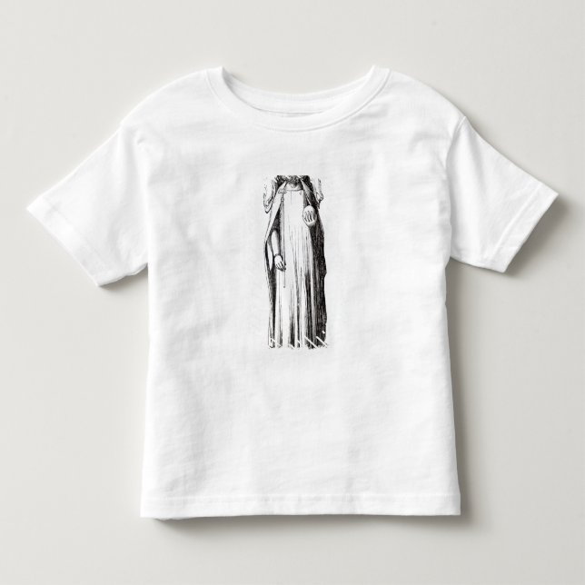 T-shirts Efígie de Edward II da catedral de Gloucester (Frente)