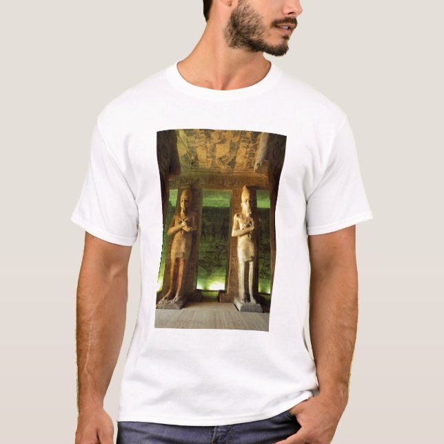 T-shirts Egito, Abu Simbel, Estátua de Ramsés II, (Frente)
