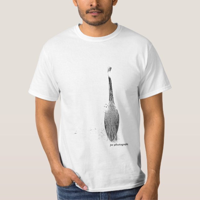 T-shirts egret 2 (camisa de t) (Frente)