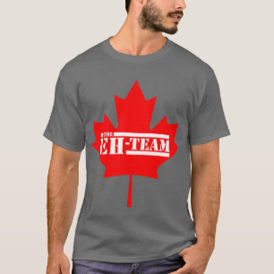 T-shirts Eh folha de bordo de Canadá da equipe