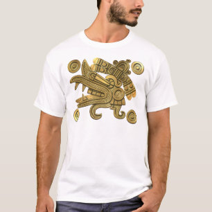 T-shirts Ehecatl Dourado asteca