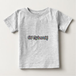 T-shirts Eid Mubarak Saudando a Tipografia das Cores do Arc