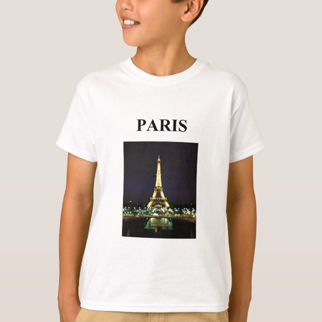 T-shirts eiffel torre paris frança (Frente)