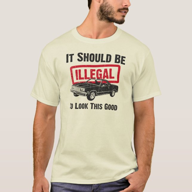 T-shirts EL 1977 de Chevrolet Camino (Frente)