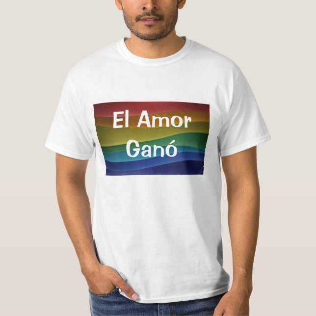 T-shirts EL Amor Ganó - homens (Frente)