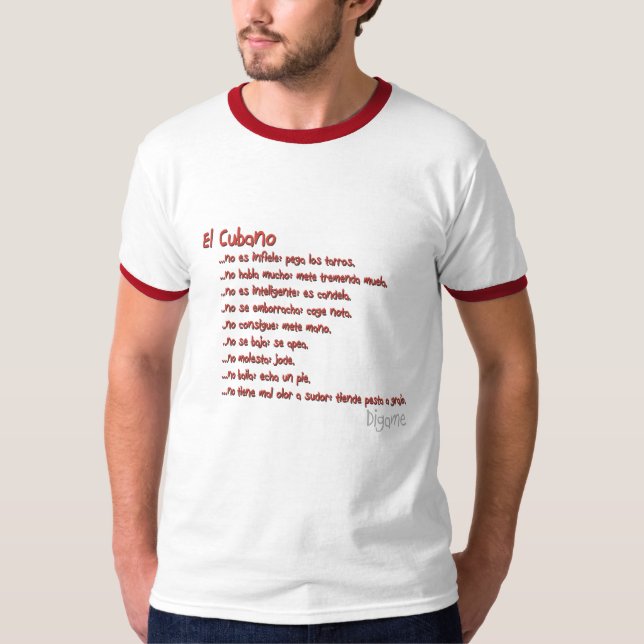 T-shirts EL Cubano (Frente)