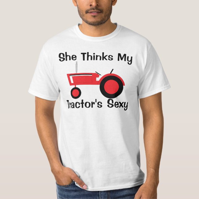 T-shirts Ela pensa vermelha (Frente)