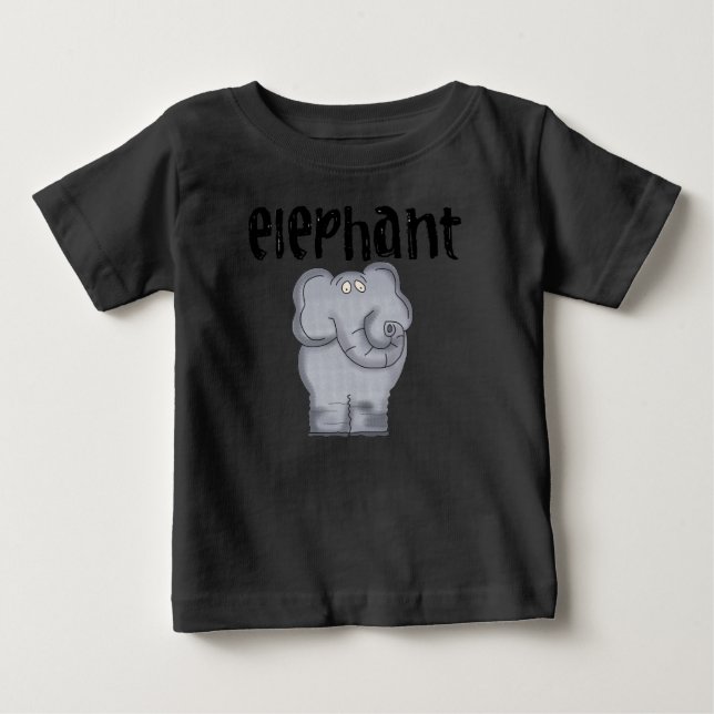T-shirts Elefante cinza (Frente)