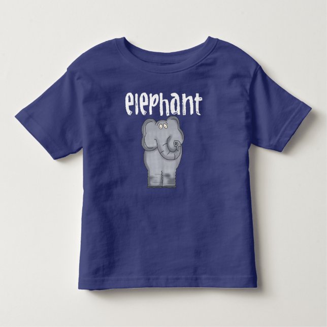 T-shirts Elefante cinzento (Frente)