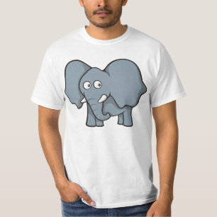 T-shirts Elefante de cinza