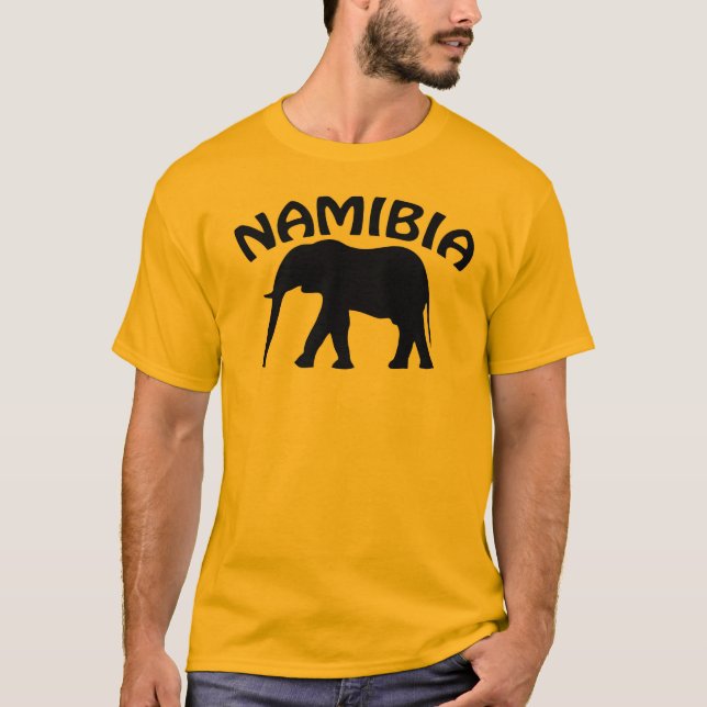 T-shirts Elefante de Namíbia (Frente)