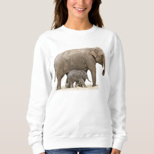 T-shirts Elefante do Mama & do bebê