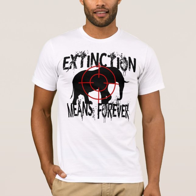 T-shirts Elefante Extinction1 (Frente)