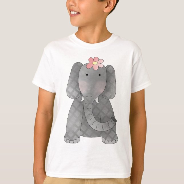 T-shirts Elefante fêmea (Frente)