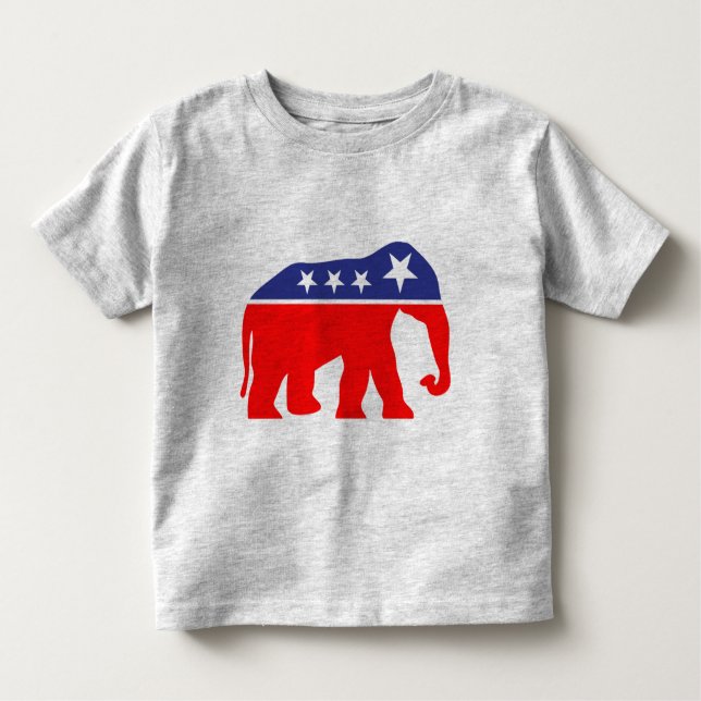 T-shirts Elefante GOP modernizado (Frente)