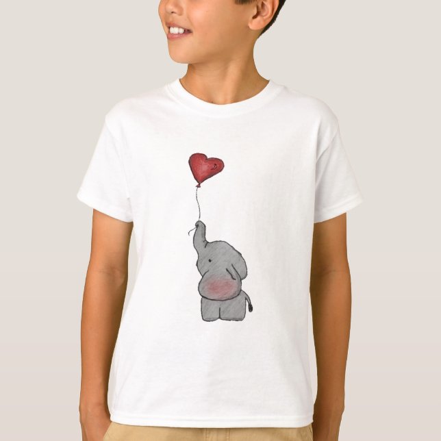 T-shirts Elefante que guardara o balão (Frente)