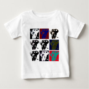 T-shirts Elefantes do pop art