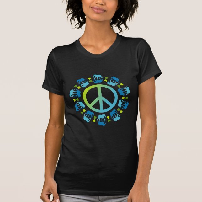 T-shirts Elefantes e Paz (Frente)