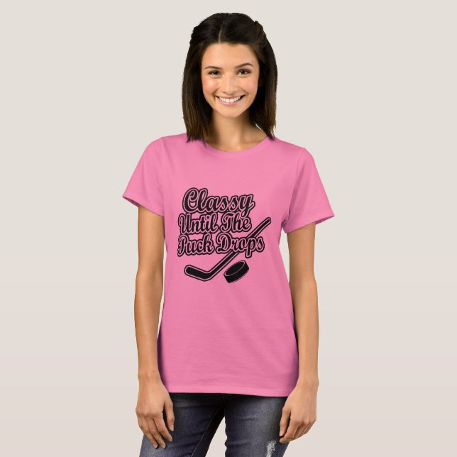 T-shirts Elegante até as gotas do disco (Frente Completa)