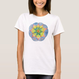 T-shirts Elegante Mandala - Círculo Flor de Bella, feminino