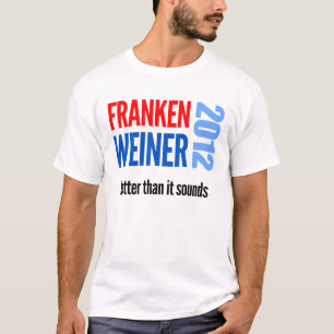 T-shirts Eleição 2012 do Al Franken/Tony Weiner