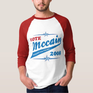 T-shirts Eleição americana 2008 do voto de McCAIN do her