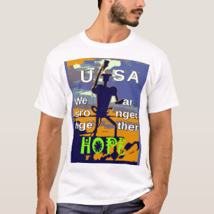 T-shirts Eleições nos EUA 2016 Hillary Clinton espera um ma