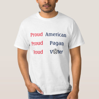 T-shirts Eleitor pagão americano orgulhoso
