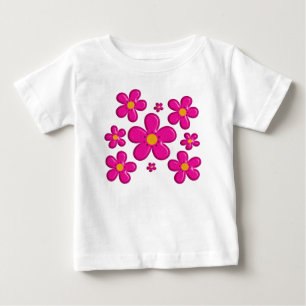 T-shirts Elemento cor-de-rosa floral