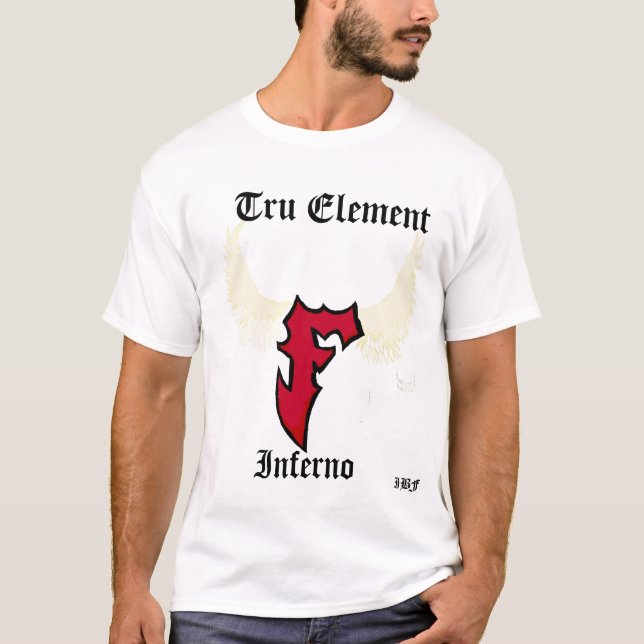 T-shirts Elemento de Tru, inferno, IBF (Frente)
