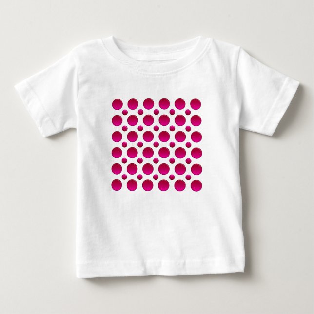 T-shirts elemento vermelho do bolinhas (Frente)