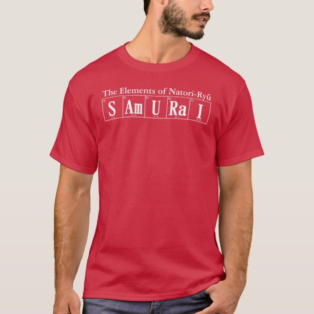 T-shirts Elementos de Natori-ryu (samurai) (Frente)