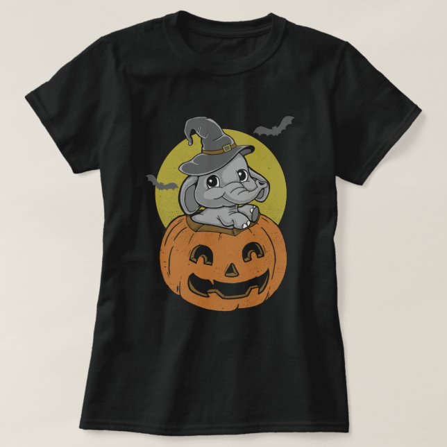 T-shirts Elephant Halloween (Frente do Design)