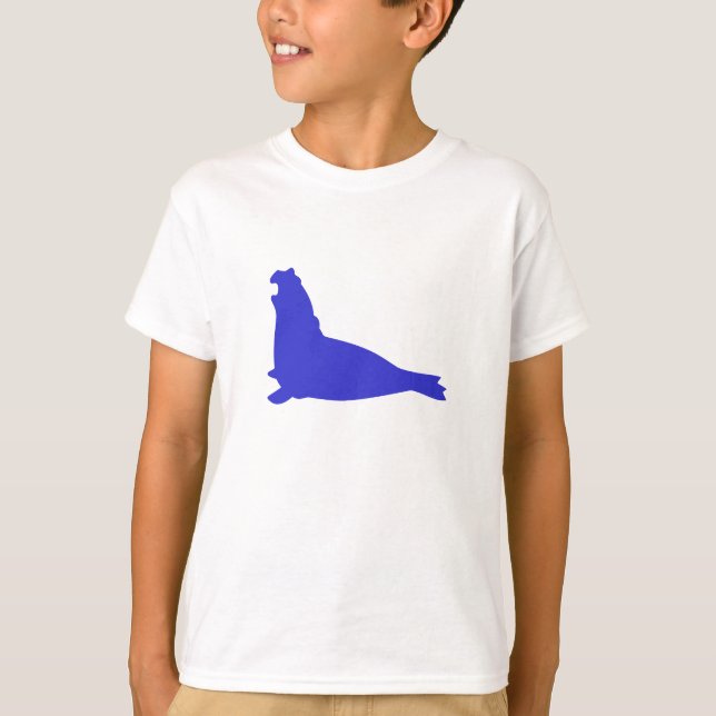 T-shirts Elephant Seal Shirt Palatinado Blue (Frente)