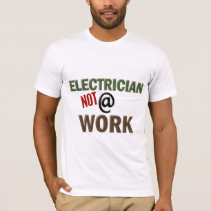 T-shirts Eletricista NÃO no trabalho