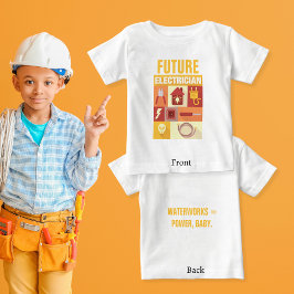 T-shirts Eletricista Profissional Ícone Desenhado