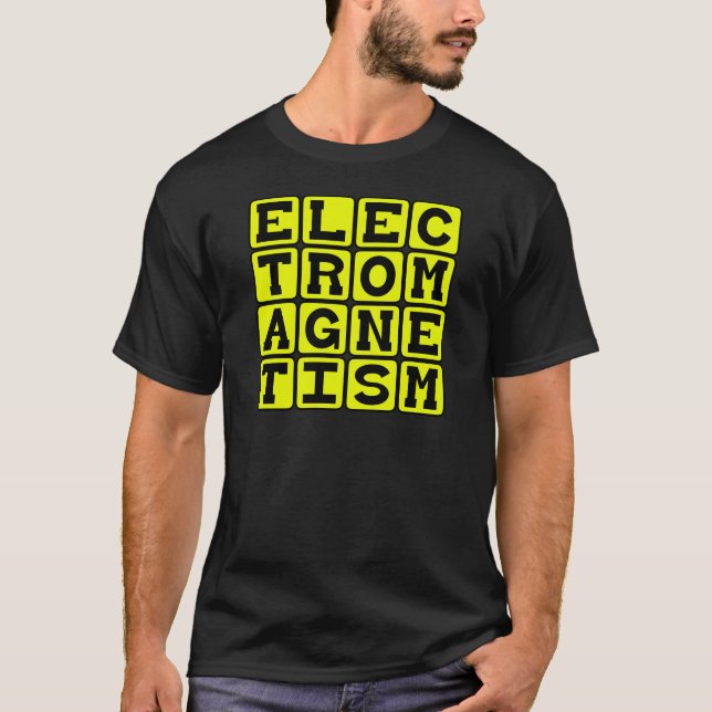 T-shirts Eletromagnetismo, Ramo da Física (Frente)