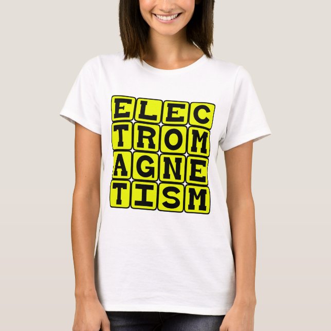 T-shirts Eletromagnetismo, Ramo da Física (Frente)