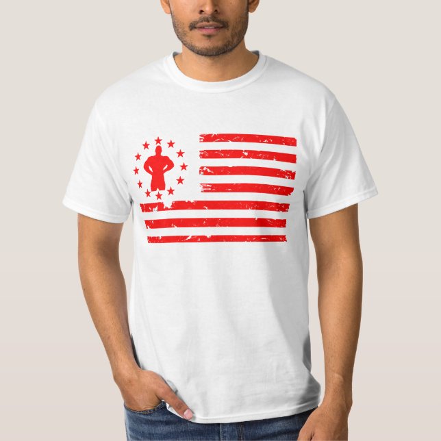 T-shirts Elevação de peso e construção de barcos (Frente)