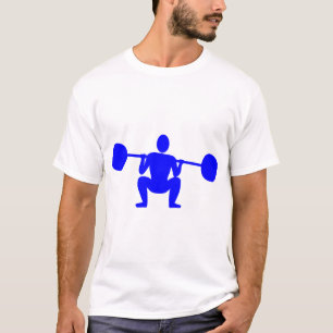 T-shirts Elevador de peso 01 - azul