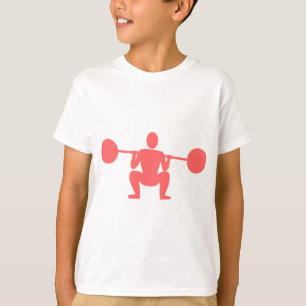 T-shirts Elevador de peso 01 - rosa tropical