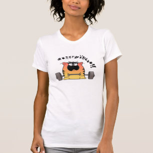T-shirts Elevador gordo do peso do gato