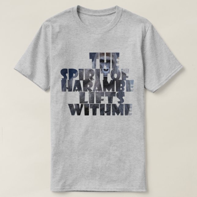 T-shirts Elevadores de Harambe comigo (Frente do Design)