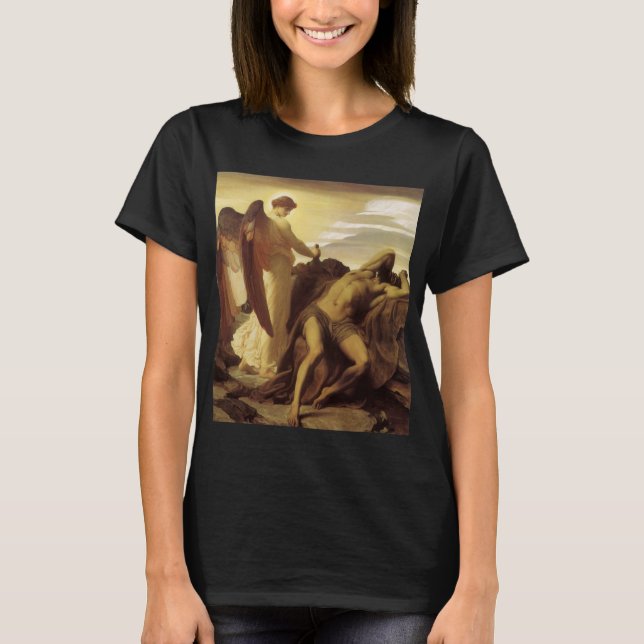 T-shirts Elijah na Natureza por Lord Frederic Leighton (Frente)