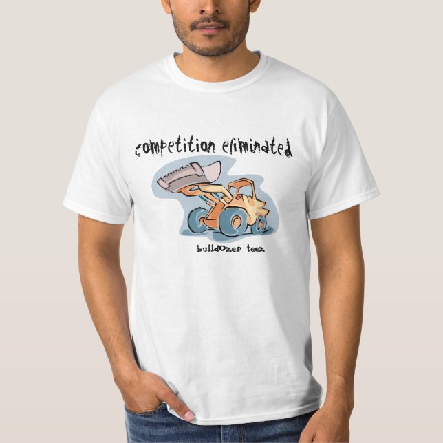 T-shirts eliminador da escavadora (Frente)