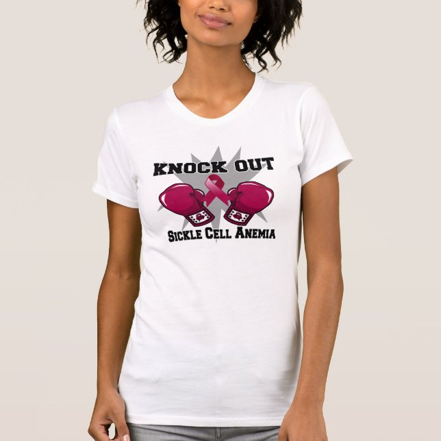 T-shirts Eliminar a Anemia Falciforme (Frente)