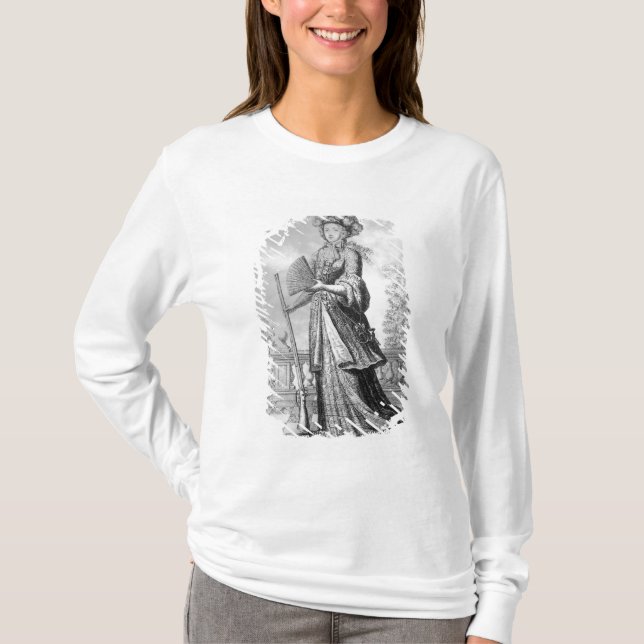 T-shirts Elizabeth Charlotte do Palatinate (Frente)