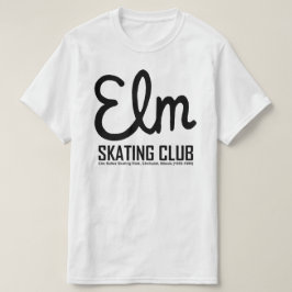 T-shirts Elm Skating Club, Elmhurst, Illinois (cores claras